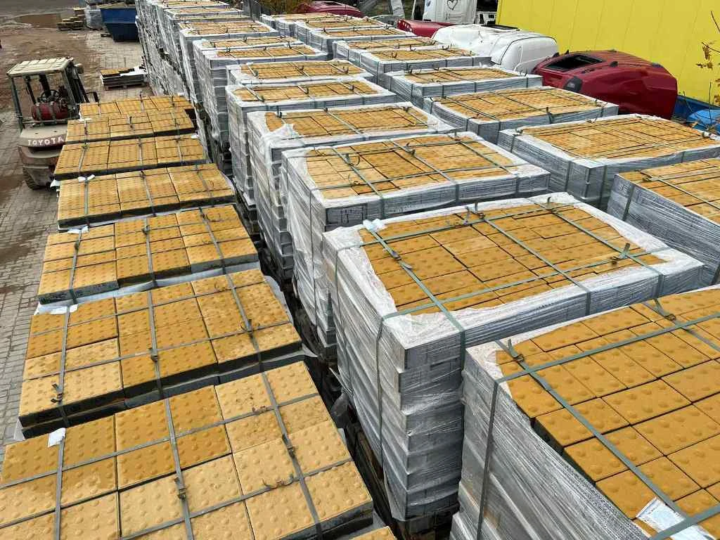 Производство и продажа тротуарной плитки, бордюров и тактильной плитки по всей Беларуси